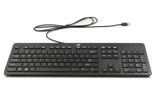 HP USB Slim Keyboard, Black (German) - W125134600