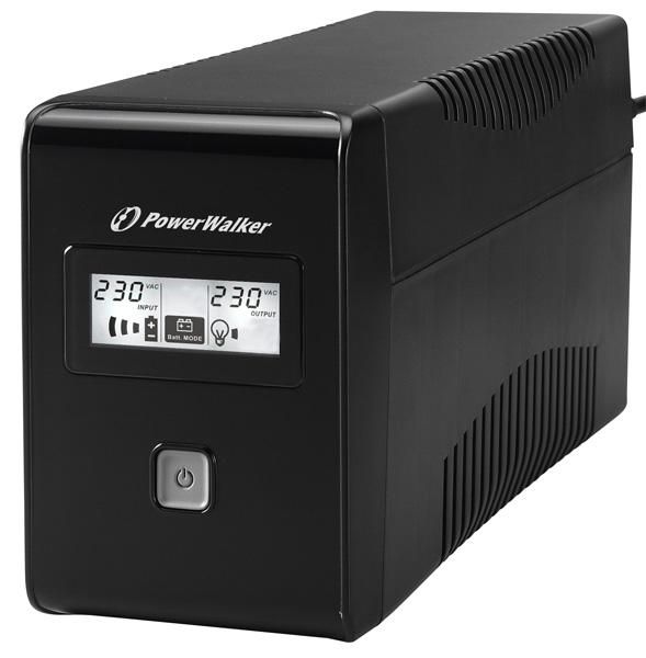 PowerWalker VI 850 LCD UK 850VA/480W, Line-Interactive - W125346514