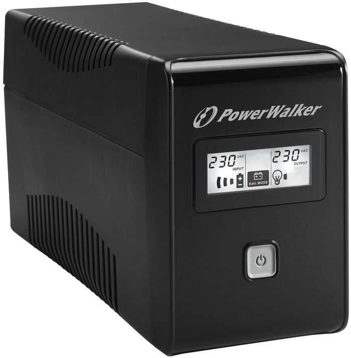 PowerWalker PowerWalker VI 650 LCD - 650VA / 360W, 160-290VAC, 50/60Hz, 12V / 7Ah, USB, RJ11, 4.3 kg - W124897003