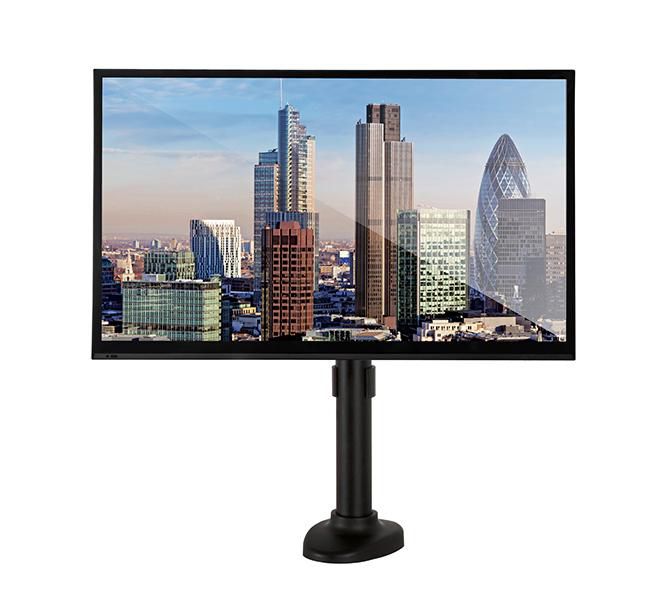 B-Tech Flat Screen Desk Mount with Swivel, 28", max 9 kg, VESA 75x75 - 100x100, Black - W124889131