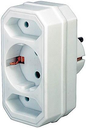 Brennenstuhl Adapter with 2 + 1 sockets - W124901690