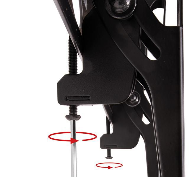 B-Tech Adjustable Drop Universal Flat Screen Ceiling Mount with Tilt, 39" - 55", 50kg max, up to 600 x 400, Black - W125088932