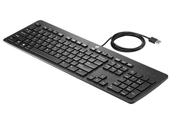 HP USB Business Slim Keyboard, Black - W124735100