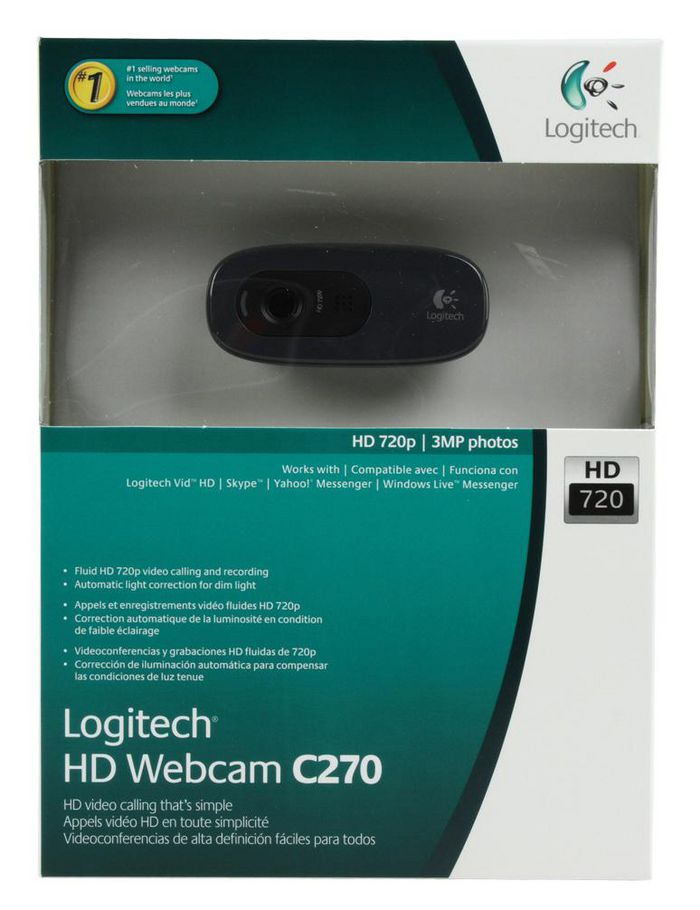 Logitech WEBCAM C270 HD720 LOGITECH - W124988945