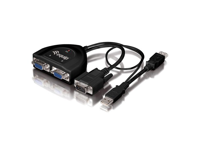 Equip VGA M - 2x VGA F, USB, 2048 x 1536, 5V - W124509406