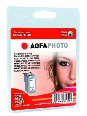 AgfaPhoto cartridge black for printers using PG-40/50 - W125290656
