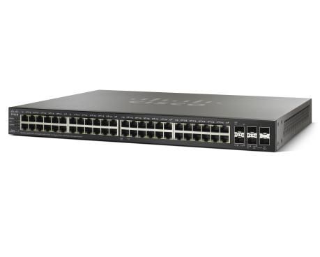 Cisco SB SG500X-48MP - 48GE + 4 10GE, 4 XG SFP+, 176Gbps, 130.95Mpps, 32 MB Flash, 256MB RAM, 4096 VLAN, 16384 MAC - W124493721