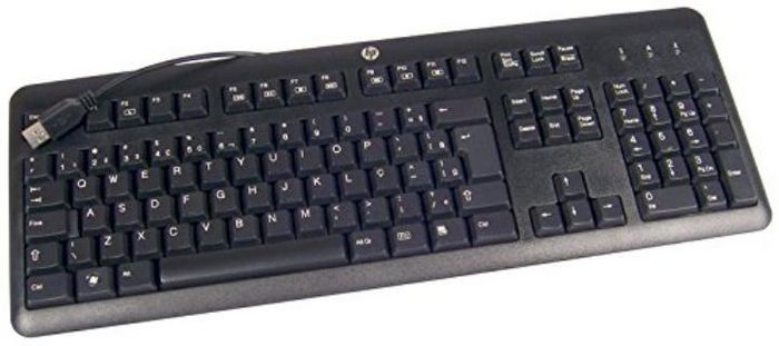 HP Keyboard, Belgian, Black - W125128681
