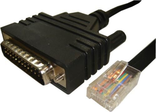 Cisco Straight serial cable - RJ45 to DB25 male, Spare - W124885387