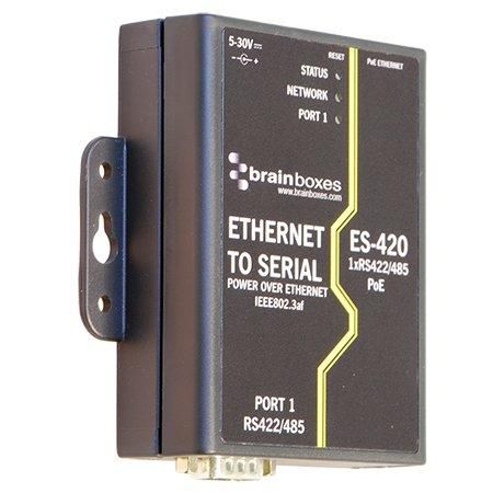 Brainboxes 1 Port RS422/485 PoE Ethernet to Serial Adapter - W124949498