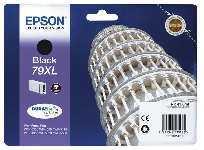 Epson Encre Noire "Tour de Pise" XL (2 600 p) - W124646749