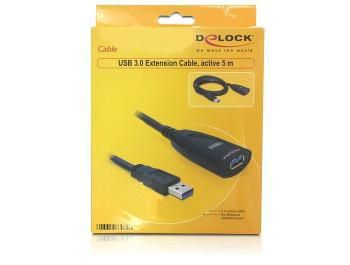 Delock USB 3.0, 5m, Black - W124835494