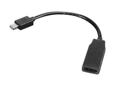 Lenovo 0.2m, mini DisplayPort M/HDMI FM, 40g, black - W124796302