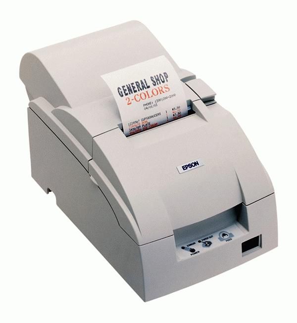 Epson TM-U220PA White/ Bi-directional parallel (IEEE1284)/ Take up/ Automatic cutter - W125183561