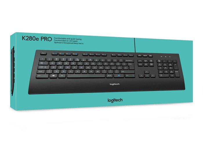 920-005217, Logitech K280e Corded Keyboard, USB, 930g, Black EET