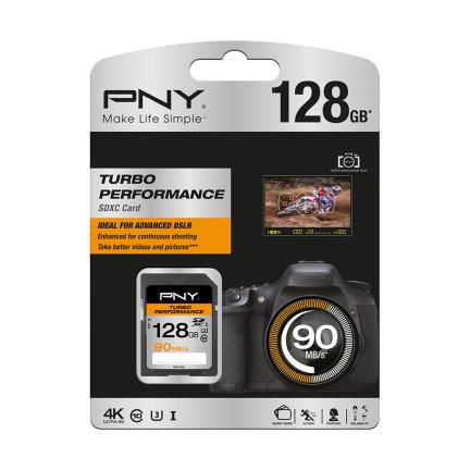 PNY SDXC 128GB Turbo Performance 90MB/s - W125074376