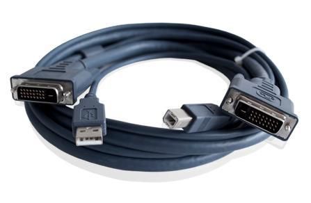 Adder 2x DVI-D - 2x USB, 5m, Black - W125277685