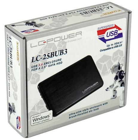 LC-POWER LC-25BUB3, USB 3.0, 2.5" SATA I/II HDD, 227g - W125260957