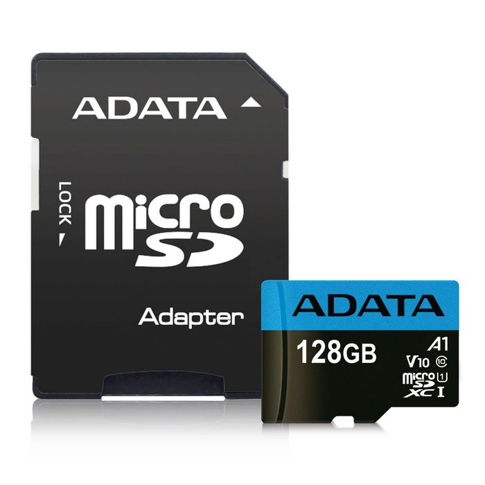 ADATA 128 GB, microSDXC, UHS-I, class 10, 15x11x1 mm, 25 g, adapter - W124645474