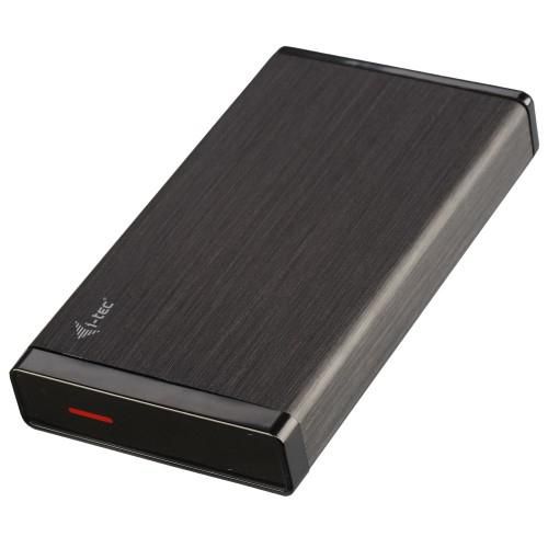i-tec i-tec USB 3.0 MySafe Advance boîtier pour disque dur externe 8.9 cm / 3.5 pouces pour SATA I / II / III HDD, structure en aluminium pour évacuation idéale de la chaleur - W125328013