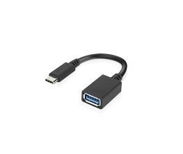 Lenovo USB-C - USB-A, M/F, Black, 0.14 m - W124822307