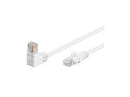 MicroConnect CAT5e U/UTP Network Cable 1 x 90° angled 15m, White - W124777142