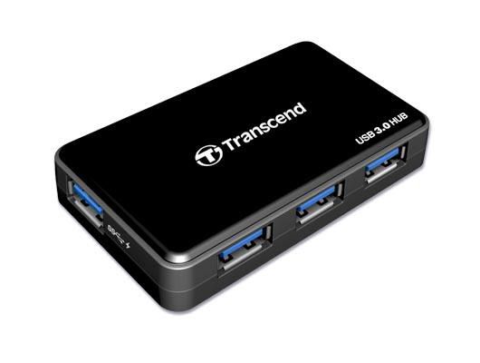 Transcend 4 x USB 3.0, 5 Gbps, 44 g, Noir - W124883403