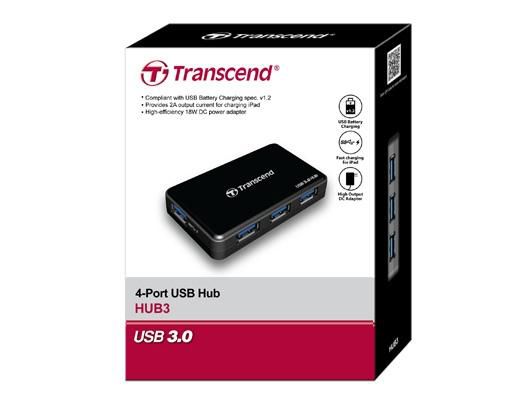 Transcend Transcend, HUB3, micro USB, USB 3.1 Gen 1 - W124883403