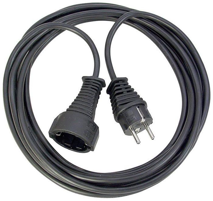 Brennenstuhl Cable length: 3 m, Connector gender: Male/Female, Cable colour: Black - W124598344