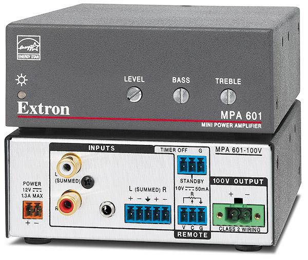 Extron MPA 601-100V, 60 W, 3.5mm, 43x109x152 mm - W125292222