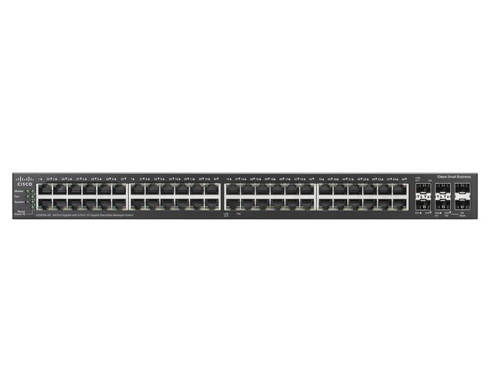 Cisco SB The Cisco SG500X-48 is a 48-port stackable managed Gigabit Ethernet switch, with 4 Enhanced Small Form-Factor Pluggable (SFP+) slots and optional 10 Gigabit Ethernet connectivity. It offers energy- efficient technology (EEE), true stacking, IPv6, and the advanced security and network features needed to support a growing business network. The switch is easy to manage and includes a limited lifetime warranty with next-business-day advance replacement - W126564629