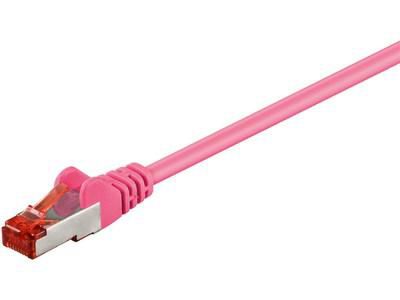 MicroConnect CAT6 S/FTP Network Cable 0.5m, Pink - W125274796