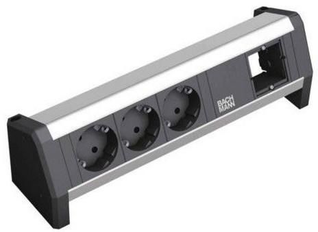 Bachmann 1x custom module + power socket outlets, GST18 / power outlet: GST18, 3x Schuko - W124691694