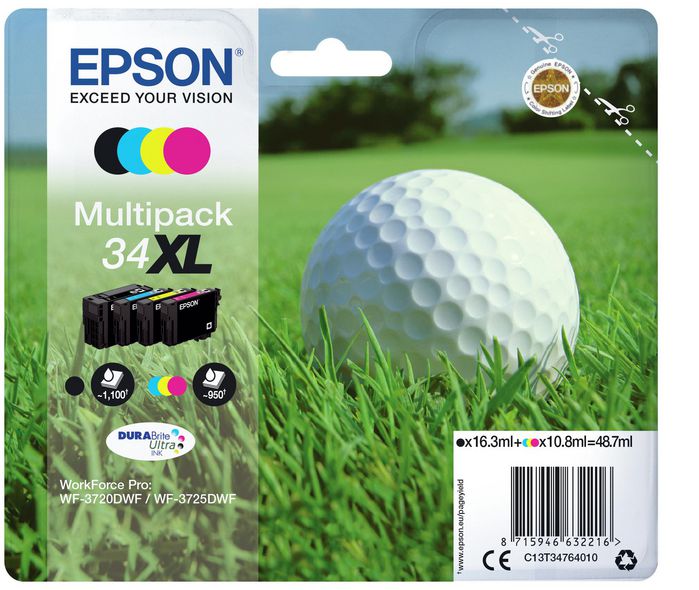 Epson Multipack 4-colours 34XL DURABrite Ultra Ink - W124546793