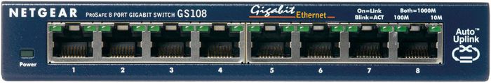 Netgear GS108 - Switch Gigabit 8 ports - W124855100