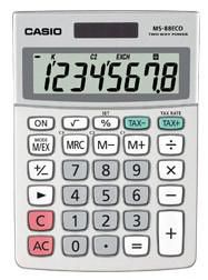 Casio MS-88ECO - Desktop calculator, 8-Digits EXTRA BIG LCD, Battery: 1 x CR2032, 120g - W124990037
