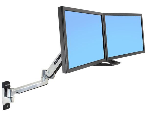 Ergotron LX HD Sit-Stand Wall Mount LCD Arm, 46", 13.6 kg - W124619482
