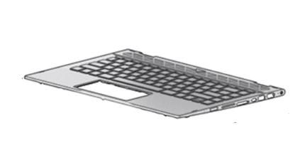 HP Top cover with keyboard, Backlit, full-featured models+ - W125160252
