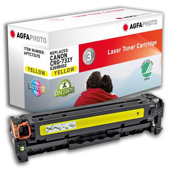 AgfaPhoto Toner Cartridge for Canon i-SENSYS LBP7100CN/7110CW, 1500 pages, Yellow - W125045086