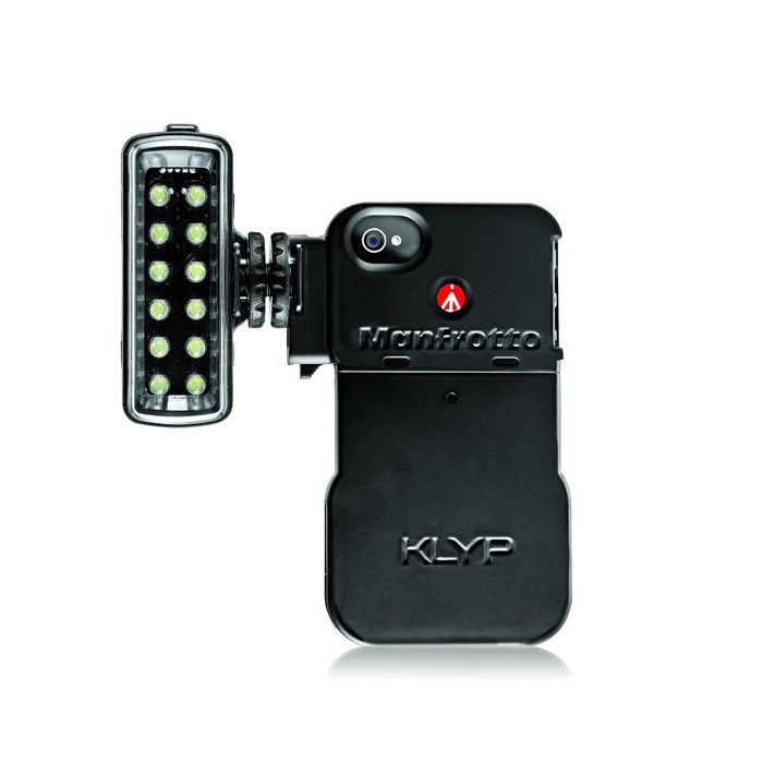 Manfrotto KLYP case for iPhone 4/4S + ML120 LED light, Black - W125293148