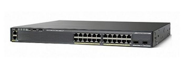 Cisco Catalyst 2960-XR, 24 x 10/100/1000 Ethernet, 2 x SFP+, APM86392 600MHz dual core, DRAM 512MB, Flash 128MB, PoE 370W, IP Lite - W125190527