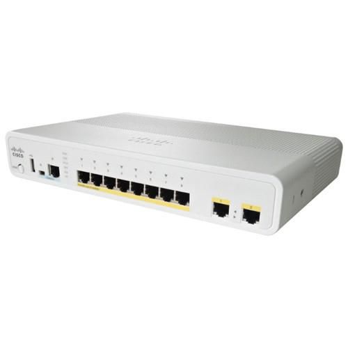 Cisco 14.9 mpps, 8x 10/100/1000 Gigabit Ethernet, PD PSE, 8 GE PoE, 2 x 1G Copper Uplink PoE+, IP Base, 1.5 kg - W124986572