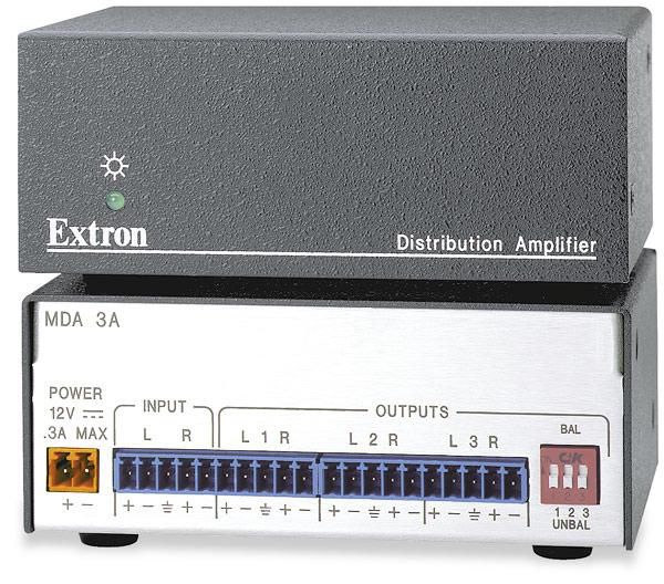 Extron Mini distributeur amplificateur trois sorties audio stéréo - W125399503