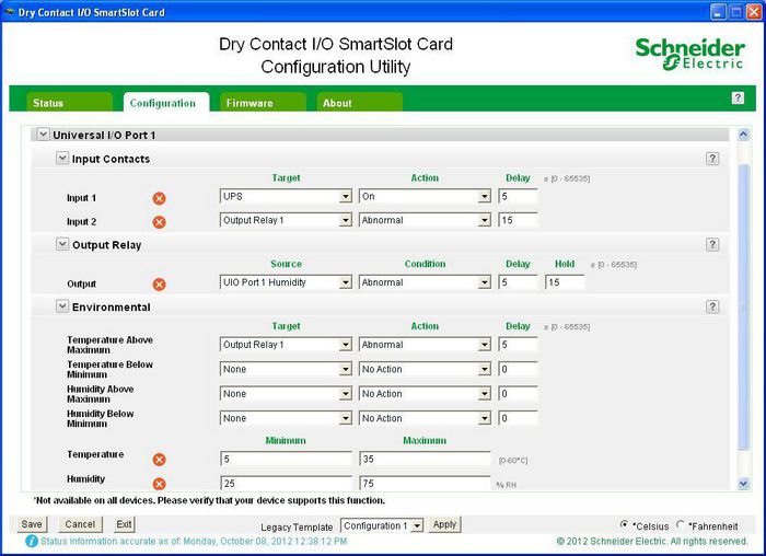 APC Dry Contact I/O SmartSlot Card, 210g - W125244679