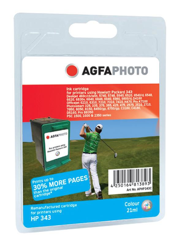 AgfaPhoto APHP343C, cartridge color for printers using HP343 - W125244703