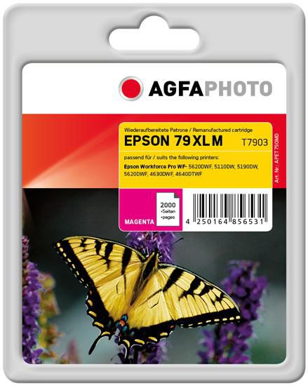 AgfaPhoto Ink Cartridge for Epson WorkForce Pro WF-5620DWF, 2000 pages, Magenta - W125244701