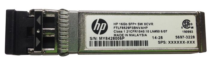 Hewlett Packard Enterprise 16Gb SFP+ Short Wave Transceiver 1 Pack - W124690631