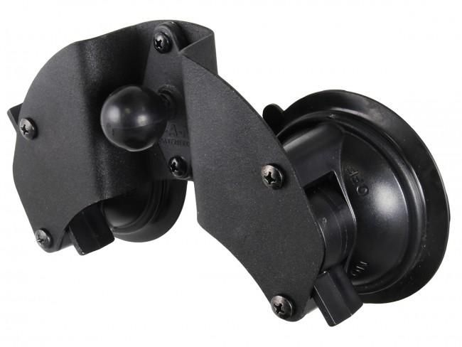 RAM Mounts Dual Suction Cup Base with 1" Ball Base - W124770316