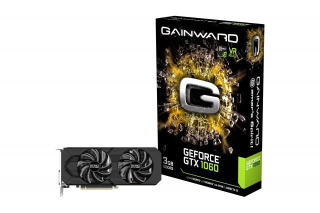 Gainward GeForce GTX 1060 3GB, 1506/1708 Mhz, 3 GB GDDR5, 192 bit, 4000 Mhz, PCI-Express 3.0 x 16, HDMI 2.0, DVI-D, 3x DisplayPort, 252 x 112 mm - W125114140