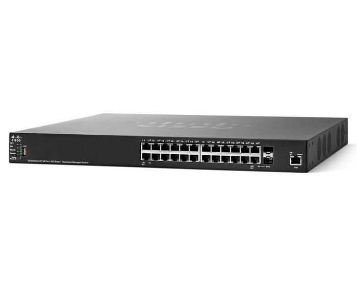 Cisco SB 24 x 10 Gigabit Ethernet 10GBASE-T, 2 x 10 Gigabit Ethernet SFP+/Copper Combo, 1 Gigabit Ethernet Management Port - W124586410